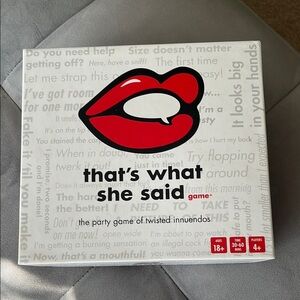 “TWSS game- that’s what she said-card game”